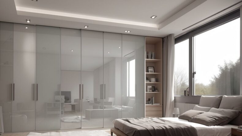 Шкафы-купе с местом для пылесоса