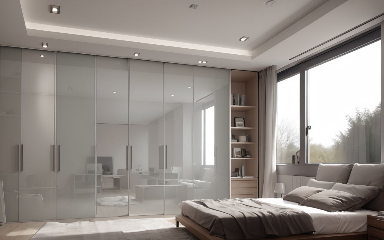 Шкафы-купе с местом для пылесоса