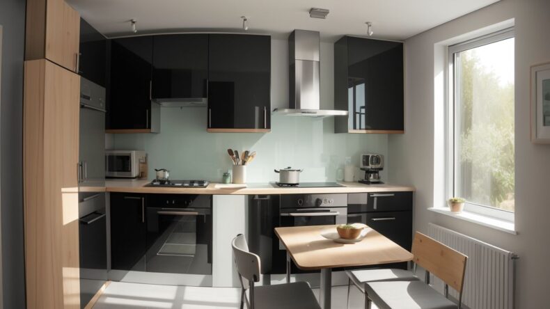 Трансформация малых кухонь: компактные гарнитуры и многофункциональные обеденные зоны