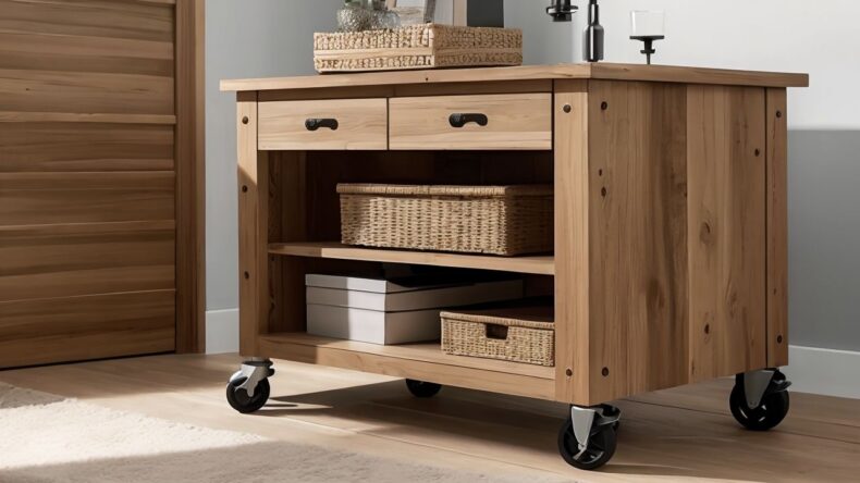 Ролики с тормозом для мебели