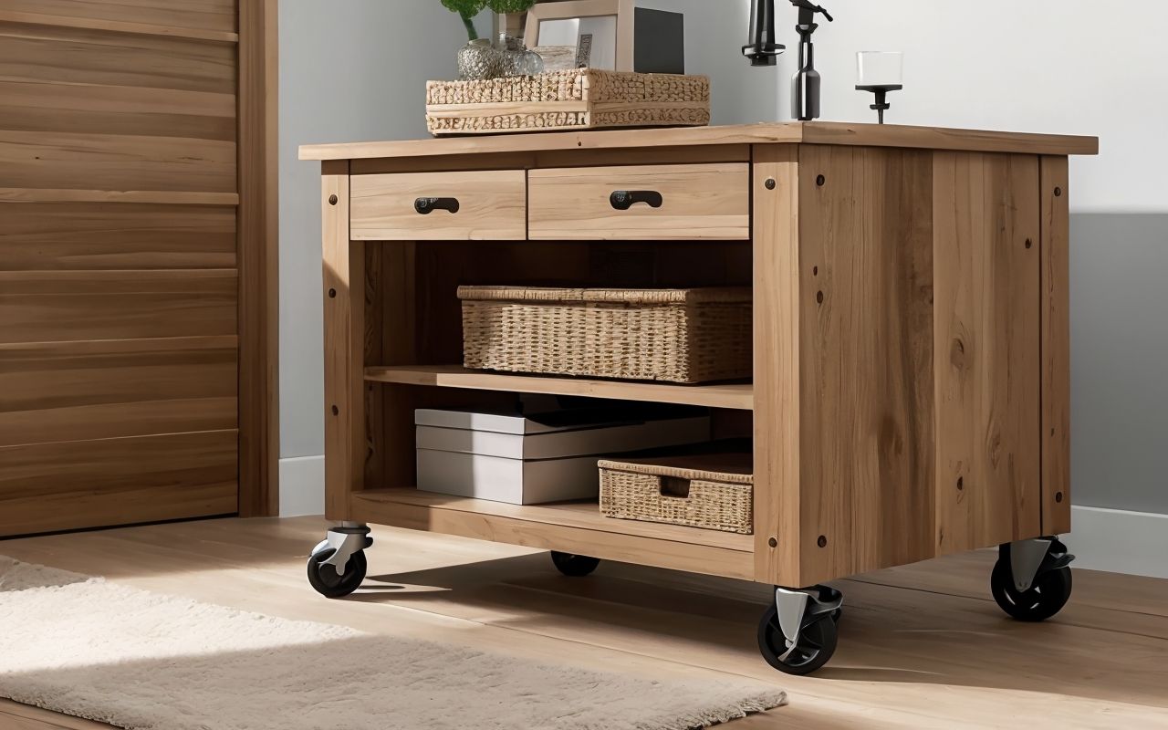 Ролики с тормозом для мебели