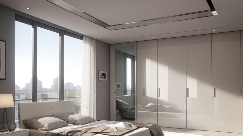 Вместительные шкафы-купе с антресолями