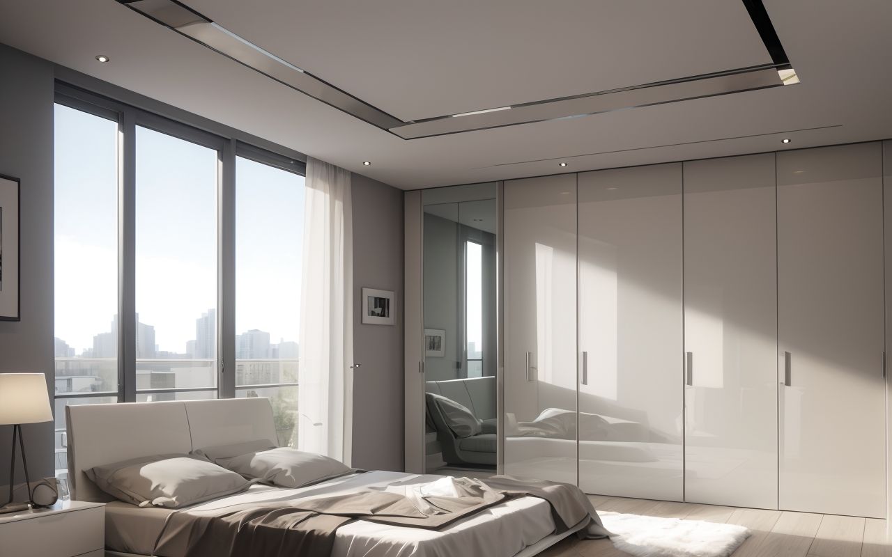 Вместительные шкафы-купе с антресолями